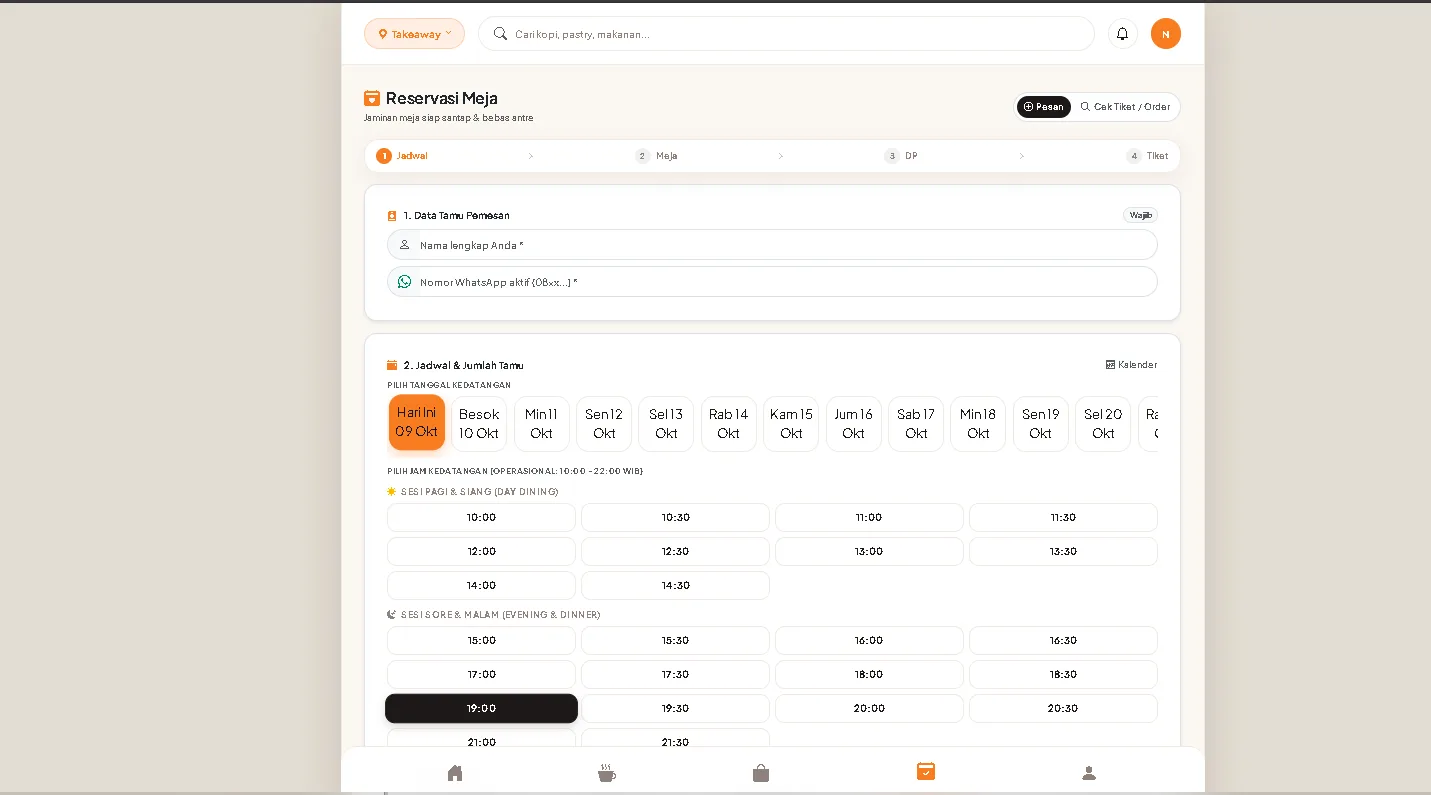 Reservasi Meja Online